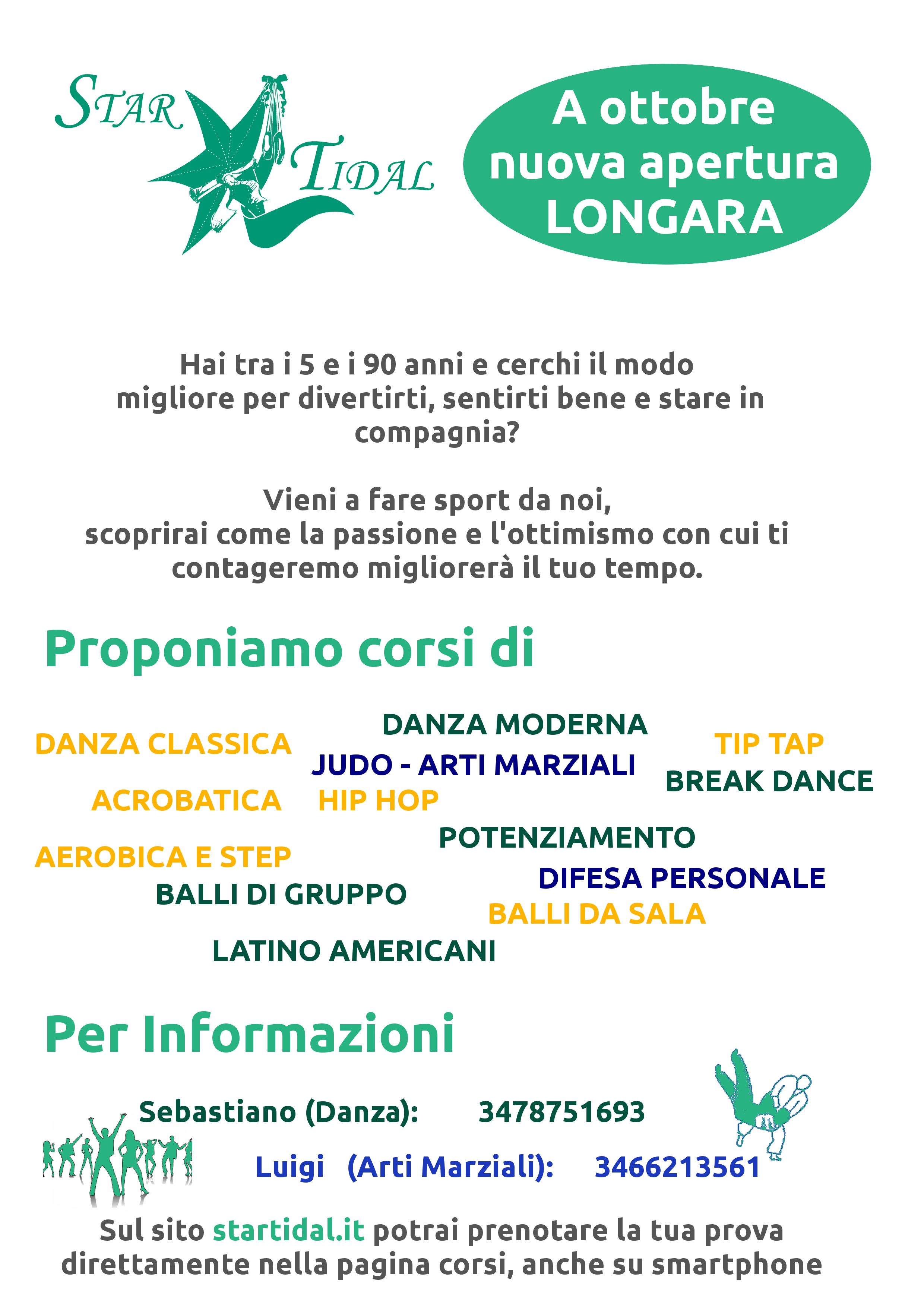 Partono i corsi ad Ottobre
