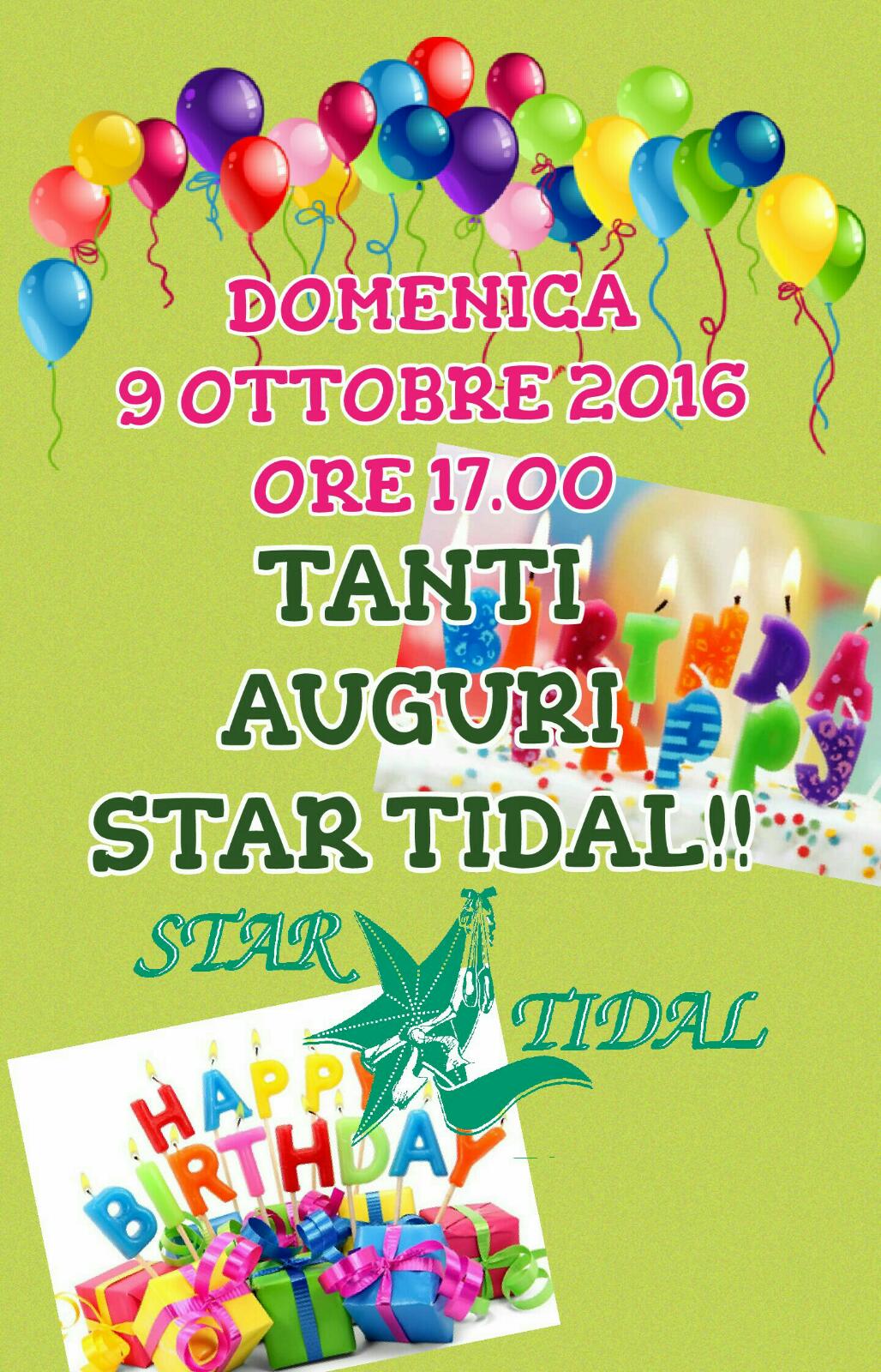 Compleanno Star Tidal, incontra lo staff in aperitivo