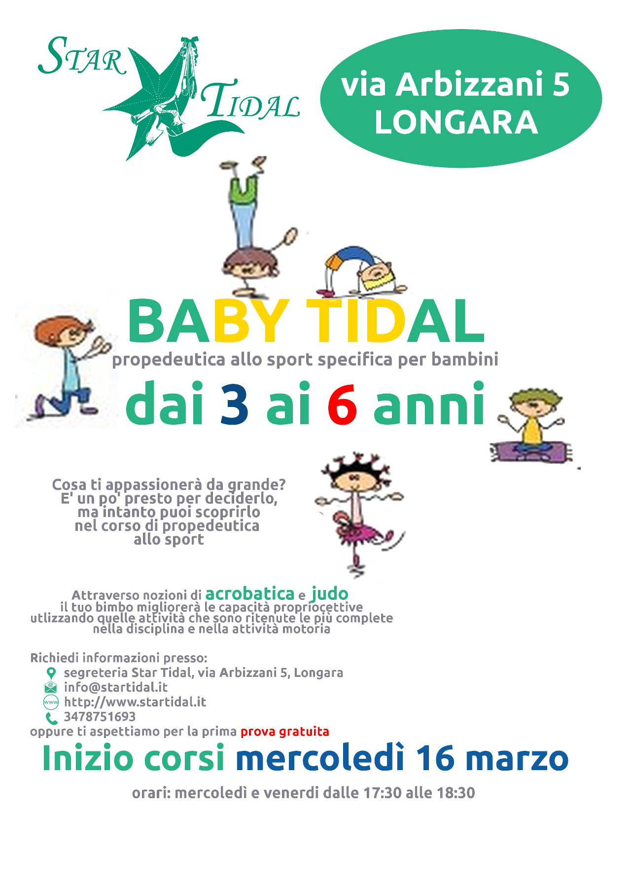 Corso Baby Tidal 3 6 anni