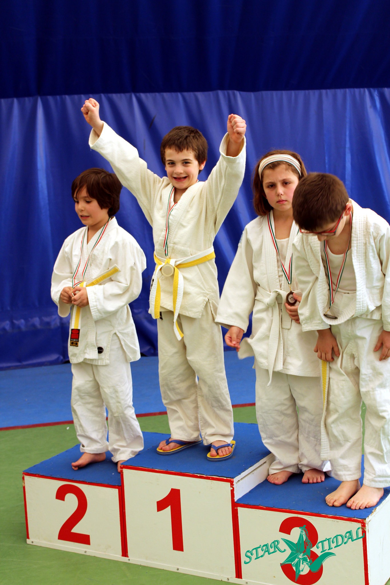 Filippo primo alla sua prima gara di Judo